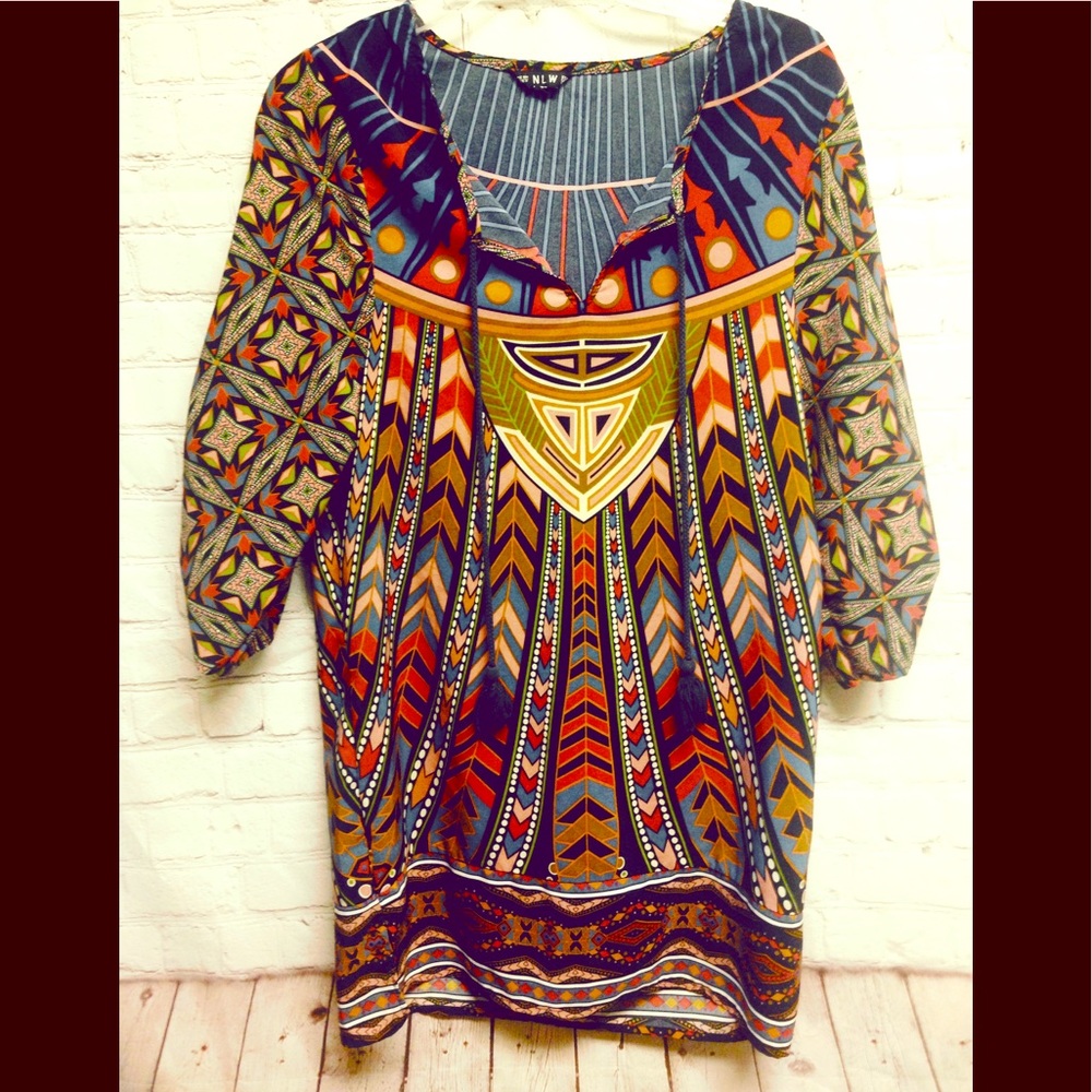 NLW bohemian dress top